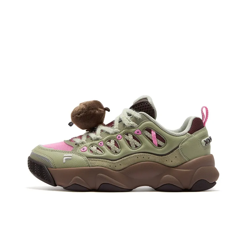 FILA FUSION WATERBEAR X HALLOWEEN Bear Paw Shoes Halloween Низкий Топ Винтажные Баскетбольные Кроссовки Женские Вязаные Зеленые