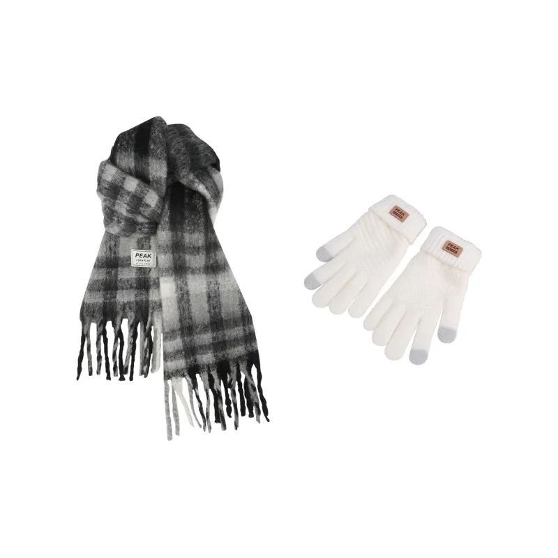 Серия PEAK RIGHT Полиэстер Трикотаж Шарфы Унисекс Черный Серый