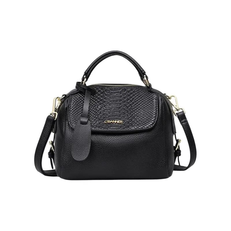 C°BANNER Коровья кожа с синтетической кожей сумка для женщин черный туманный аква-синий