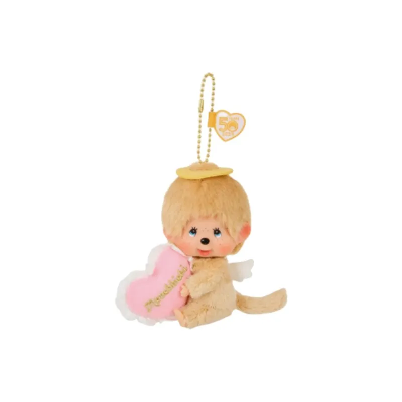 Monchhichi Япония Monkey King Сердце Счастье Ангел Куклы Плюшевый Брелок 10,5 см Рекомендуемая Высота