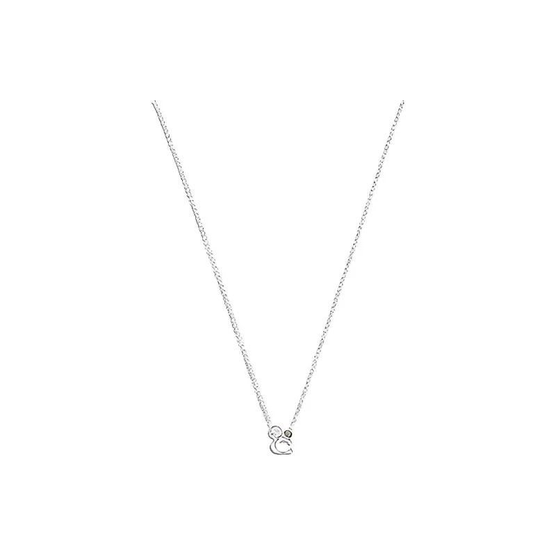 COACH Органическое стекло Ожерелья Женское Серебро