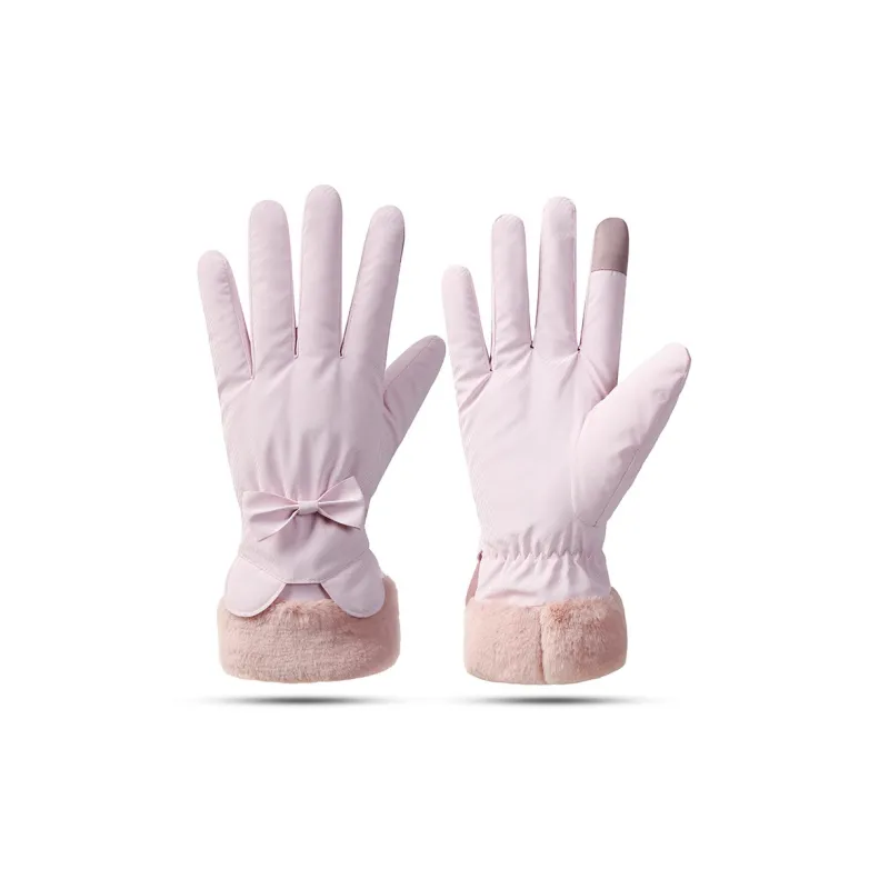 TUCANO Полиэстеровые трикотажные перчатки женские бежевые