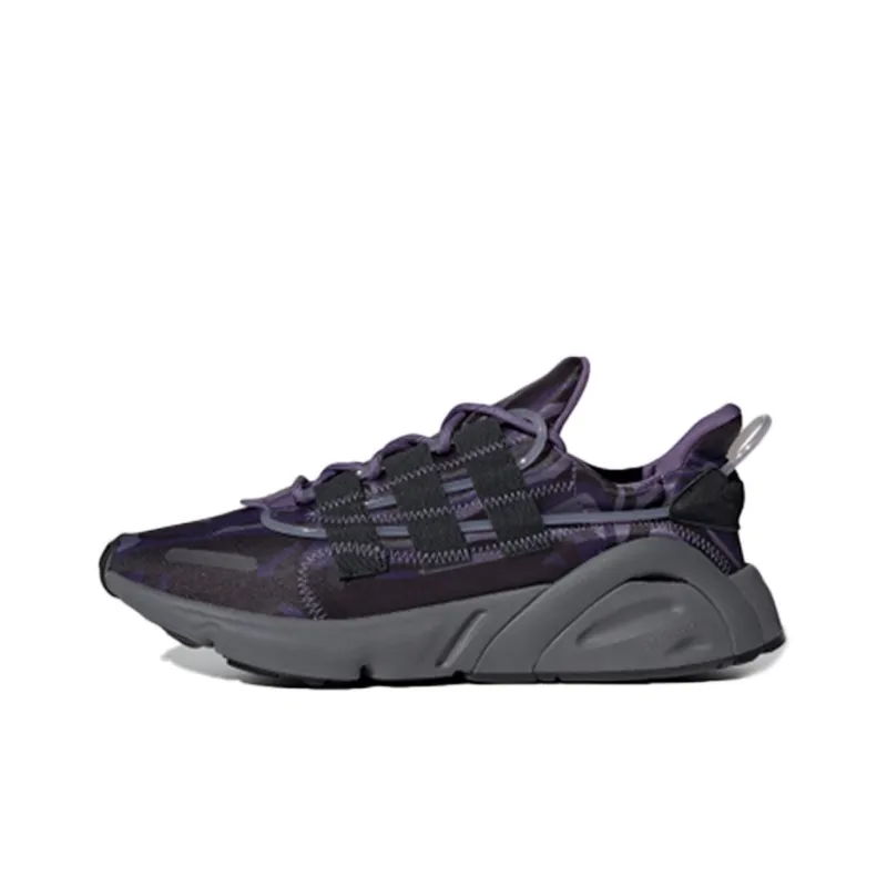 Adidas Originals LXCON Future Shock Absorbers Slip-Resistant Breathable Low-Top Casual Men's Purple Black