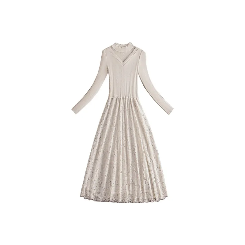 Cypress House Длинное платье с длинными рукавами женское