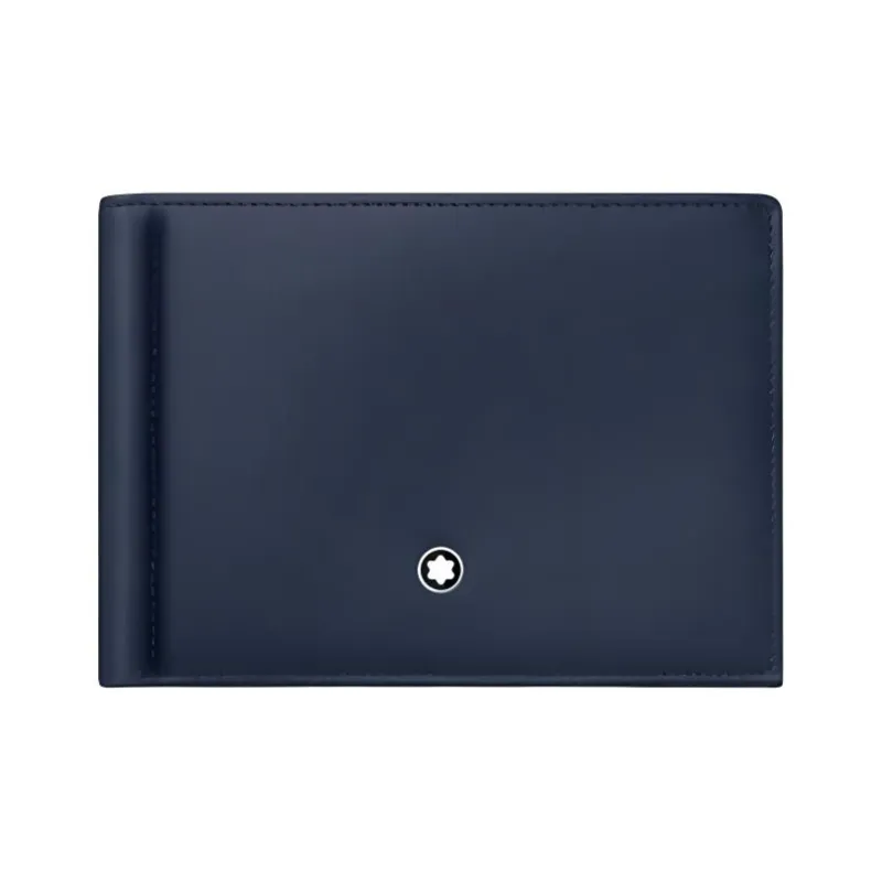 MONTBLANC Meisterstuck Кожа Кошелек Мужской Морской синий