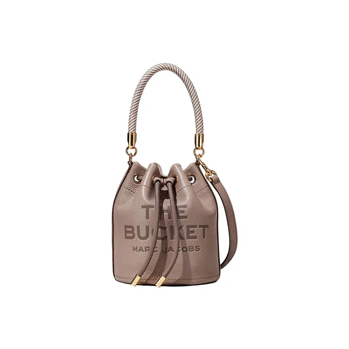 MARC JACOBS Full GRAIN LEATHER Сумка-ведро Портативная сумка через плечо Сумка через плечо Женская Коричневая