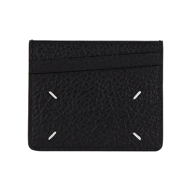 Maison Margiela Держатель для карт из коровьей кожи Мужской Черный