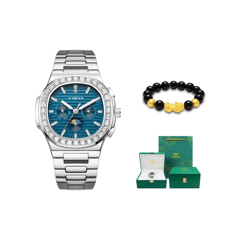 X Шестерня Автоматический Механический Механизм Мужские Часы 40мм*40мм*14мм Белый