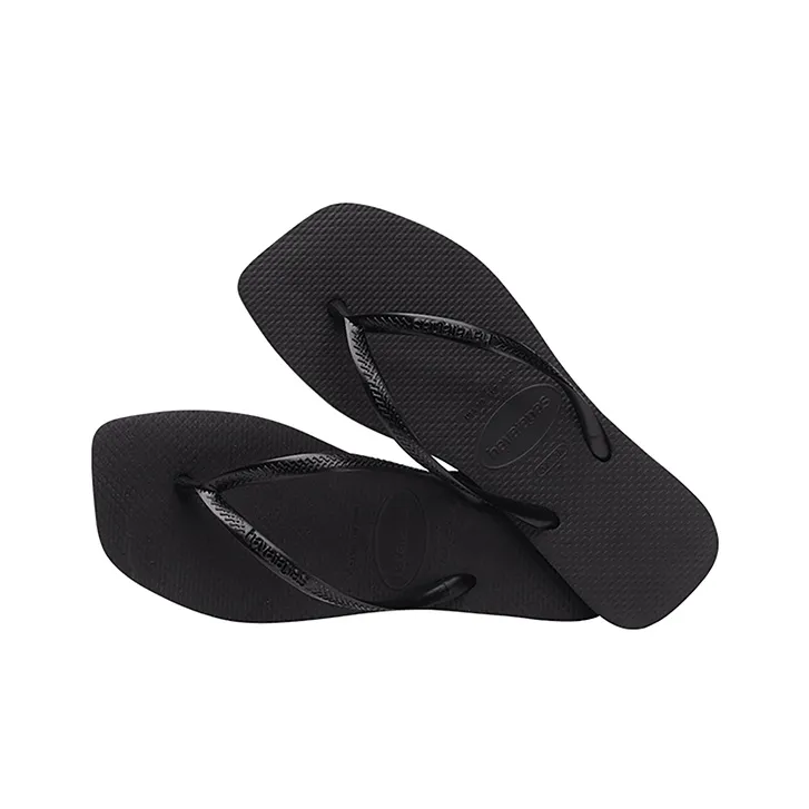 Havaianas Квадратные Спортивные Тапочки Женские Черные