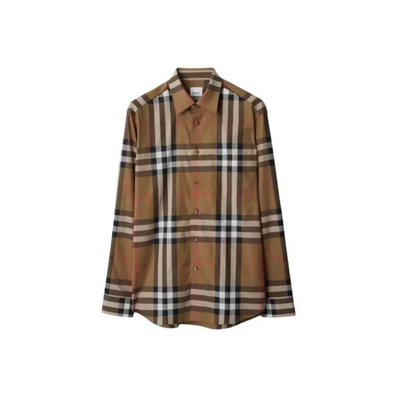 Burberry Коричневые Мужские Рубашки
