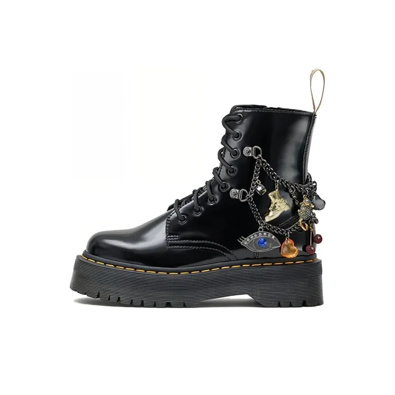 MARC JACOBS x Dr.Martens Короткий Мартин Ботин Женские Черные