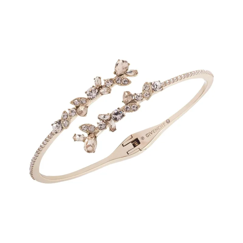 Givenchy Кристальные браслеты женские светло-золотые
