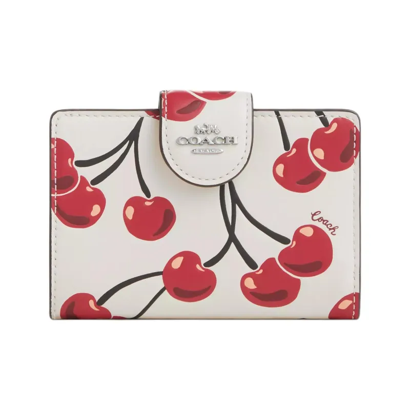 COACH Женская кожаная сумка белого цвета