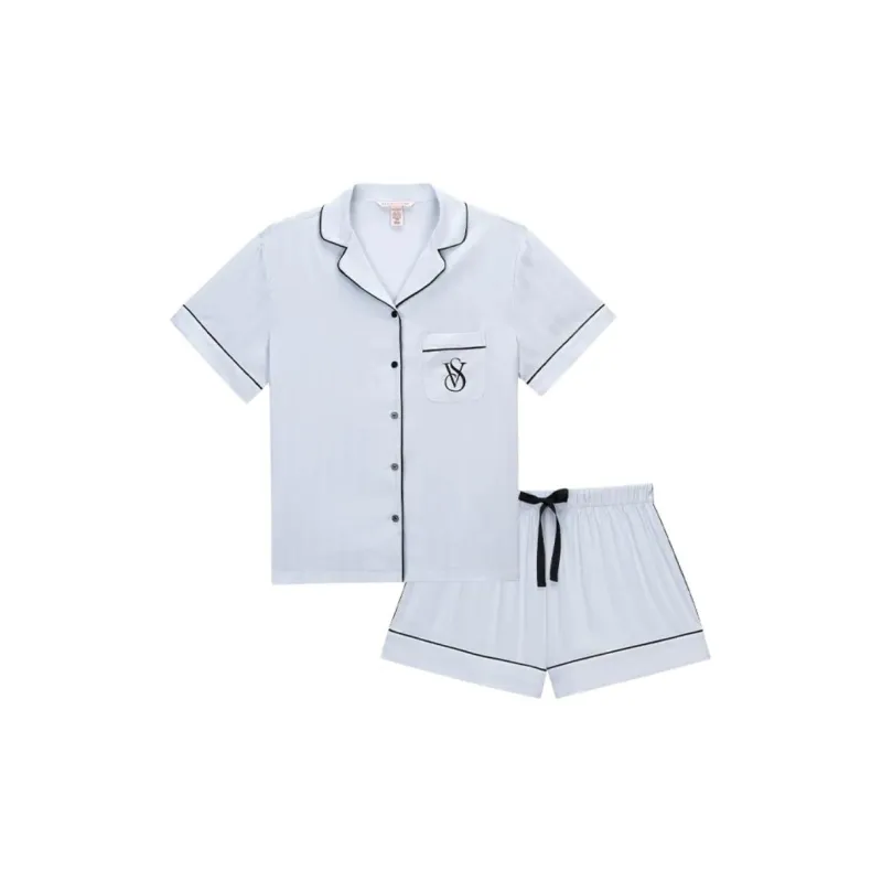 Victoria's Secret Пижамный комплект Magic Цветочный Женский Светло-Синий