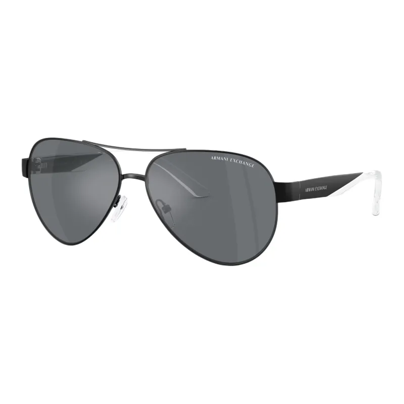 ARMANI EXCHANGEAE Aviator Солнцезащитные очки Мужские Черные