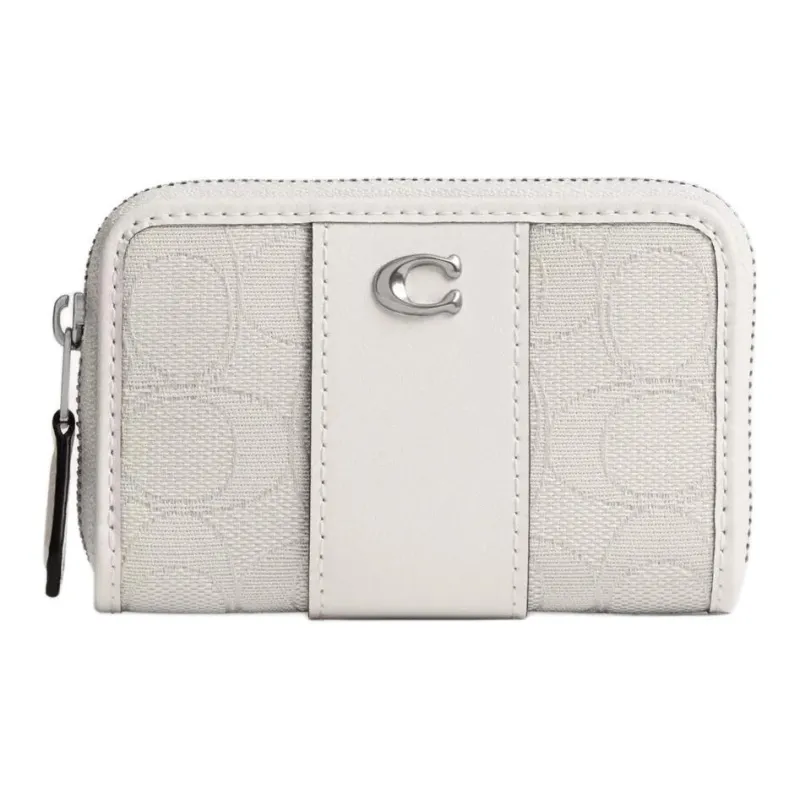 COACH Фирменный Жаккардовый материал Держатель для карт Стандартный (Стандартный) Женский Облако Мел