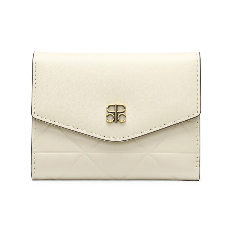 PIERRE CARDIN Короткий кошелек из коровьей кожи с несколькими слоями женский бежевый черный