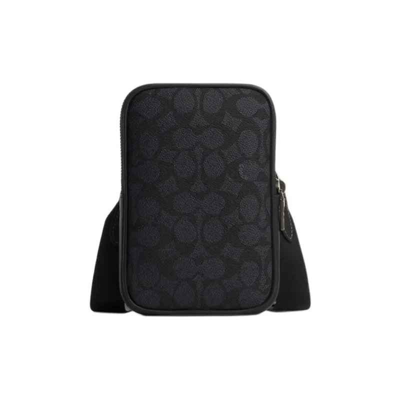 COACH Observed by Us Покрытие Холст Сумка через плечо Мини Мужская Уголь и Черный