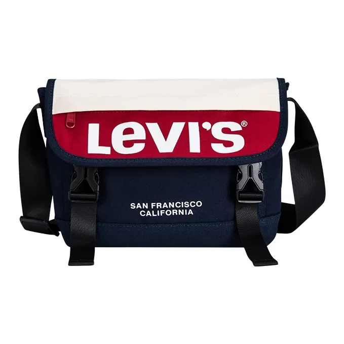 Levi's Полиэстер Сумка через плечо Сумка на пояс (бандана) Стандартная (стандартная) Унисекс Джинсовый синий