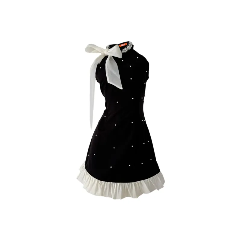 RTNH Платье без рукавов Женское Черное