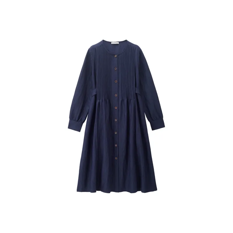 Giordano 2026 Разборный обруч Длинное платье с длинными рукавами Женское