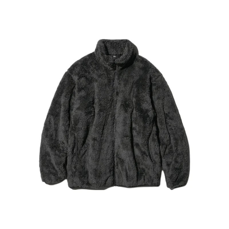 UNIQLO Бархат Feel Пальто Унисекс Темно-Серый