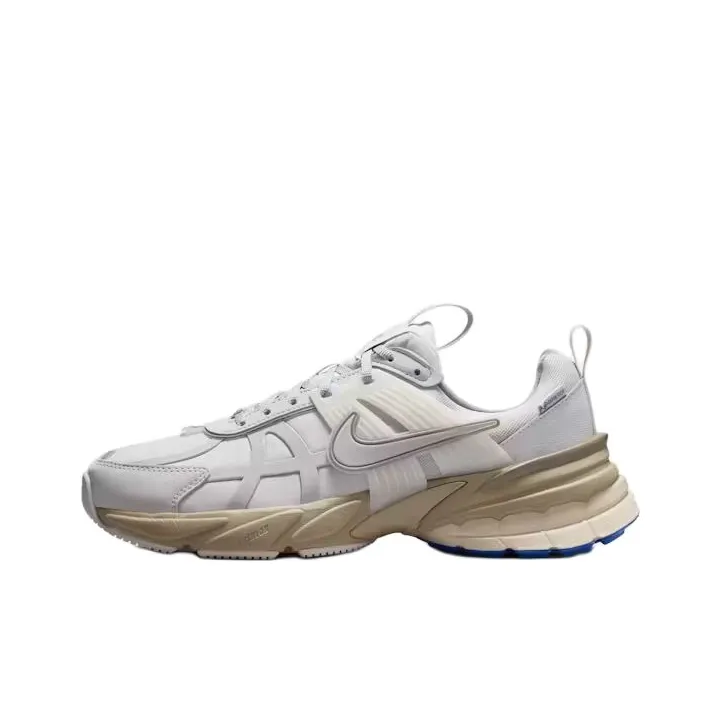 Nike V2K Run противоскользящие устойчивые к истиранию дышащие низкие беговые кроссовки женские светло-серый