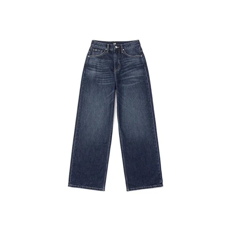 Lee Темно-синий Унисекс Джинсы