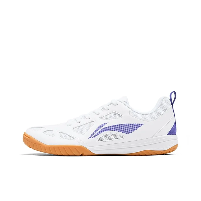 Li NING Дышащая Поддержка Легкая Повседневная Обувь для настольного тенниса с низким верхом Унисекс Белая