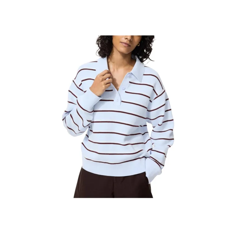 UNIQLO Светло-синий Женский Трикотаж