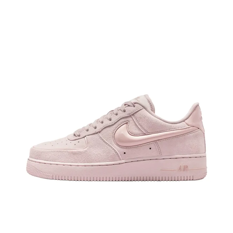 Nike Air Force 1 Кожа Амортизация Низкие Кроссовки для скейтбординга Женские Розовые