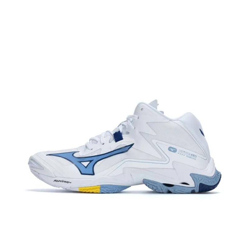 Mizuno Wave Lightning Z Амортизация Противоскользящие Легкие Кроссовки для тренировок Унисекс Ледниково-синий