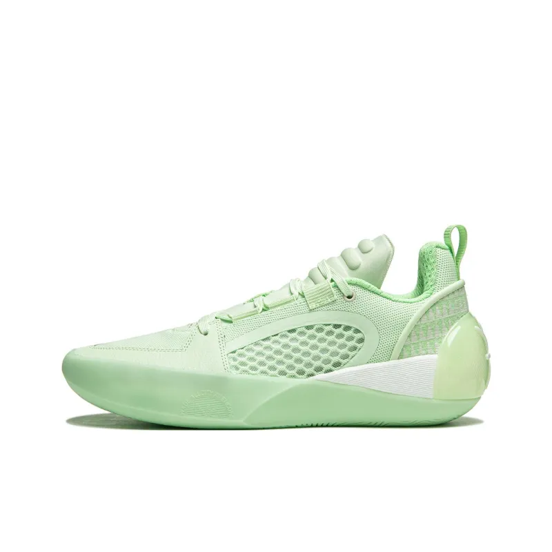Li NING All City 12 Encore Низкие Баскетбольные Кроссовки Мужские Энергетический Зеленый