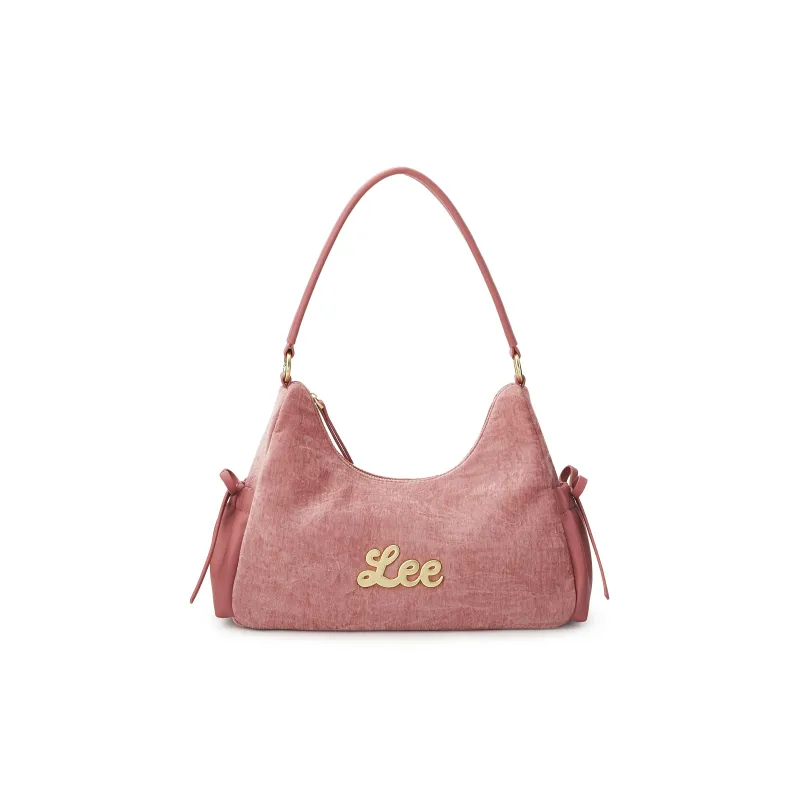 Lee ПУ (полиуретан) текстильная смесь сумка через плечо обычная (стандартная) женская розовая