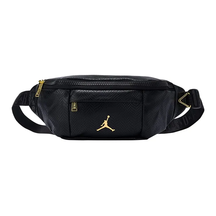 Jordan Полиэстер Композитная Кожа Сумка через плечо Слинг-сумка Сумка на пояс Унисекс Черная