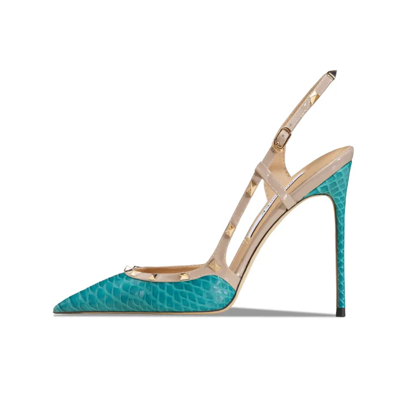 Suyymakk Микрофибра Искусственная Кожа Низкий Каблук Высокий Каблук Женский Зеленый