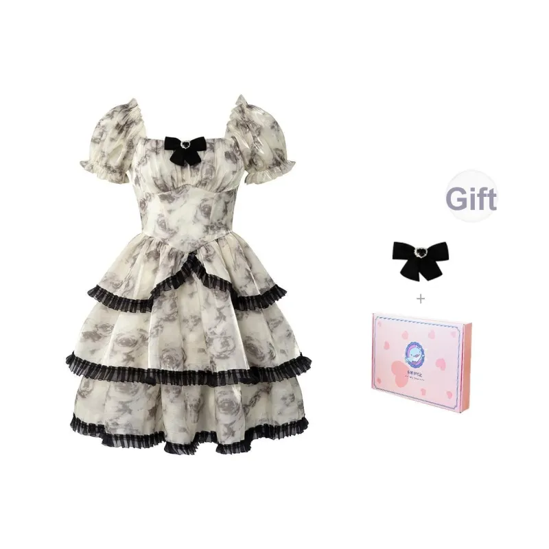 Tokyo Season Короткое платье с короткими рукавами летний женский набор в подарочной коробке