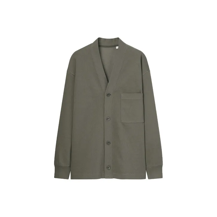 UNIQLO Оливковый Мужской Трикотаж