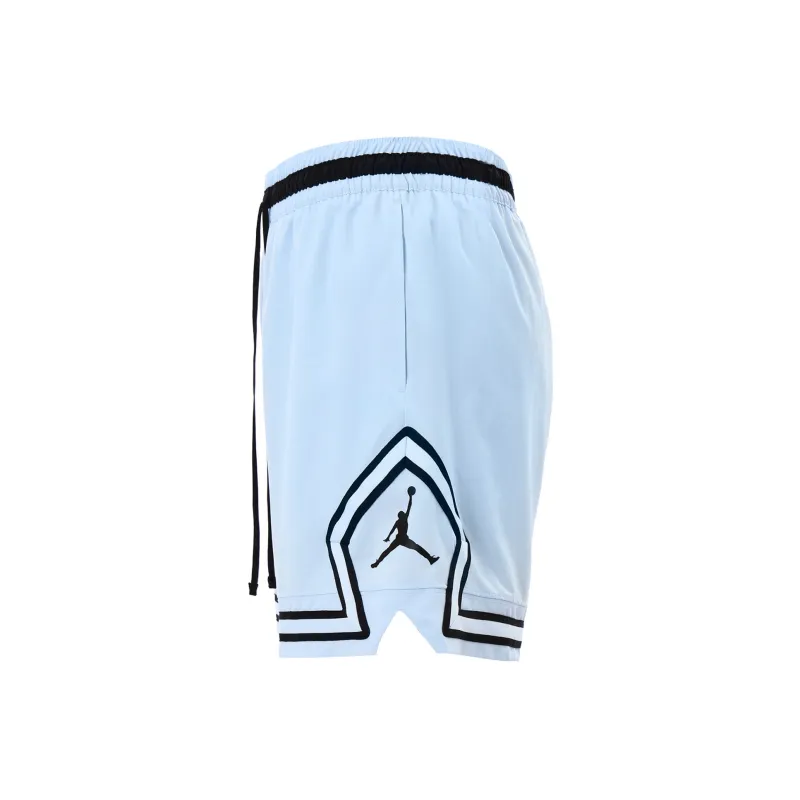 Джордан Dri-Fit Sport Rомб Повседневные шорты Унисекс Небесный Синий Камень