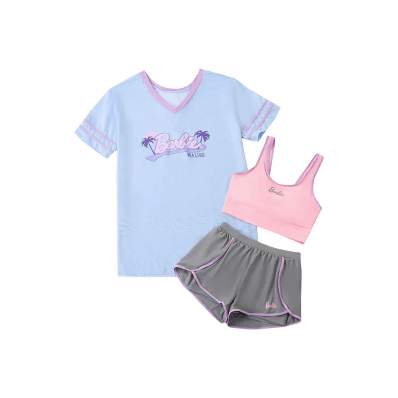 Барби Двухкомпонентный Купальник Женский Синий