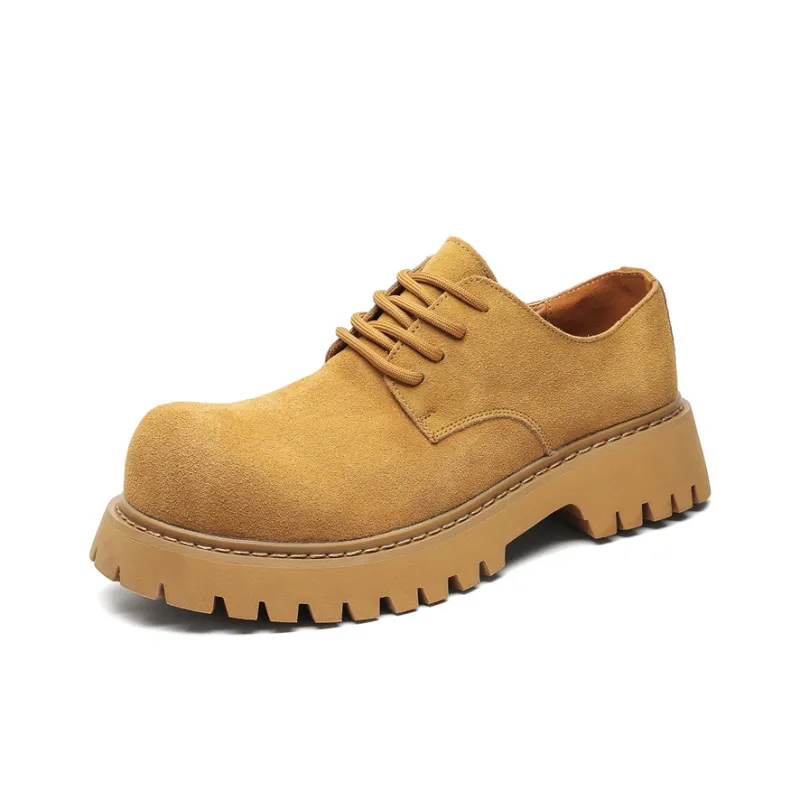 ZHENRAN Пара Chunky Derby Обувь Повседневные кожаные туфли Унисекс