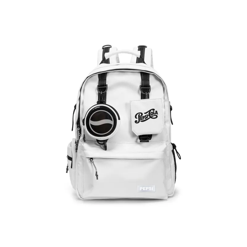 Pepsi Кожная мембрана Рюкзак Унисекс Белый Черный