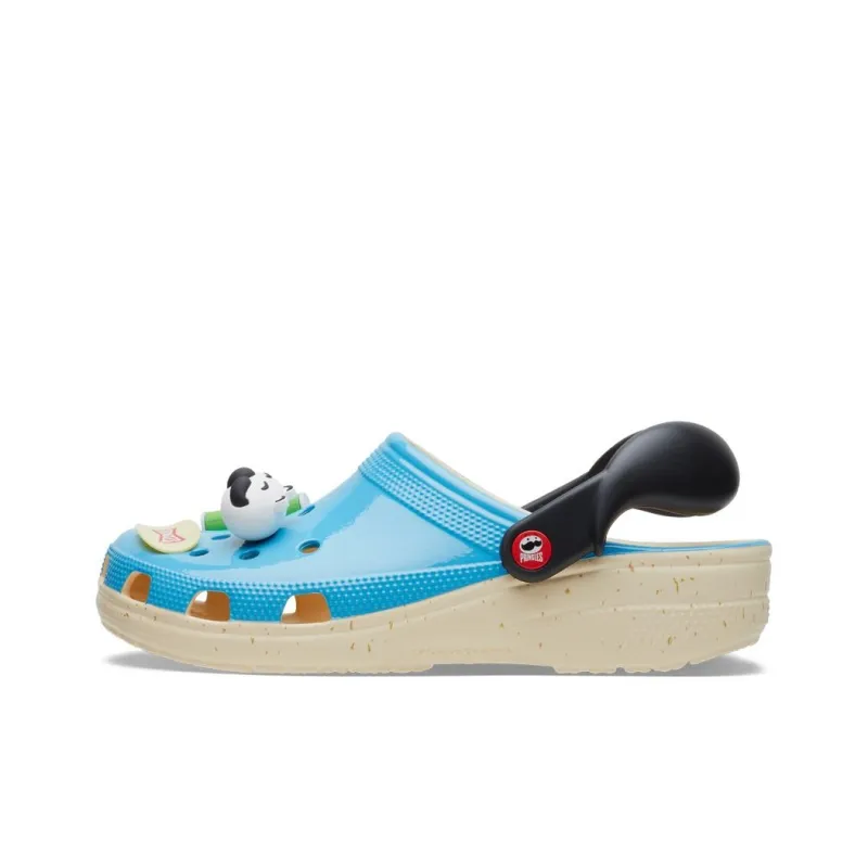 Pringles x Crocs Классическая сандалия ЭВА противоскользящая устойчивая к истиранию Мужская Синяя Зеленая