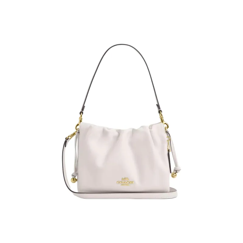 COACH Faye Cloud Сумка из коровьей кожи Сумка Сумка через плечо Маленькая Женская Белая