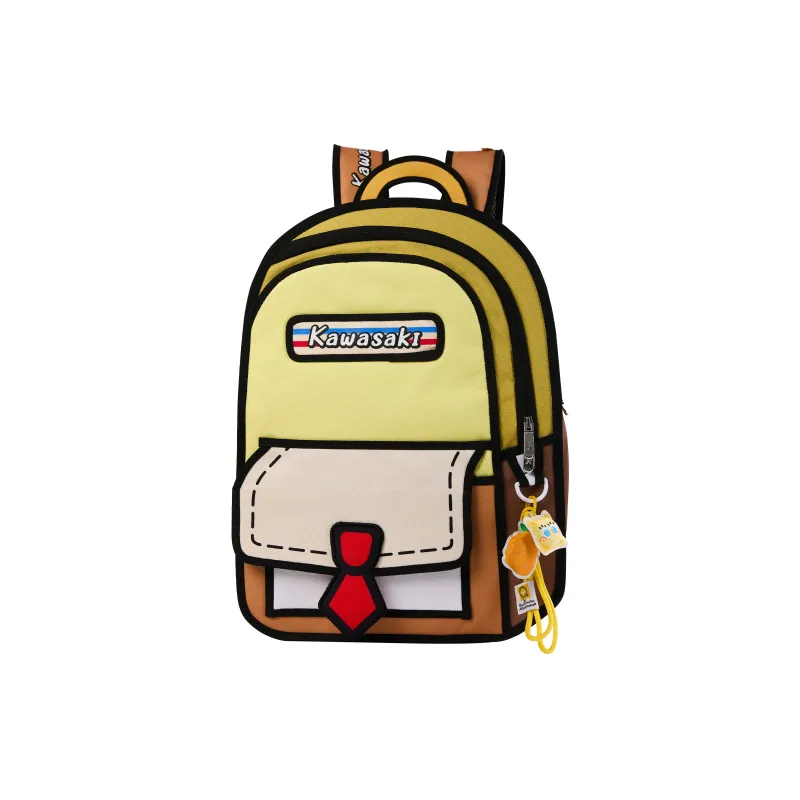 Kawasaki Губка Боб Коллаборация Полиэстер Рюкзак Унисекс Желтый
