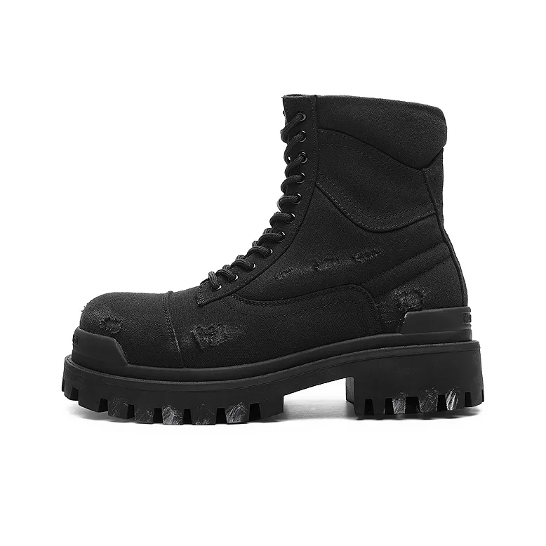 OUBT Винтажный стиль пустоши повседневная обувь с высоким верхом модные универсальные короткие армейские ботинки