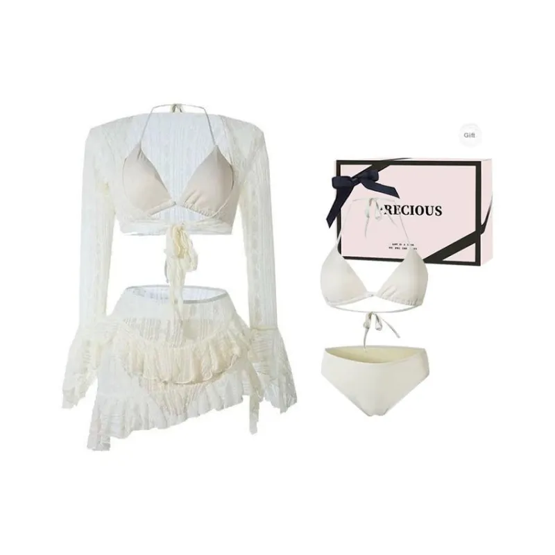 FOCOS STUDIO Купальник Комплект Magic Цветы Женский Экрю