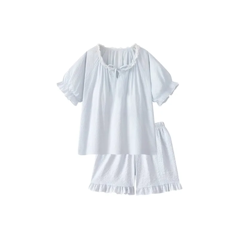 QIAOYUN Синий Женские Пижамные Комплекты