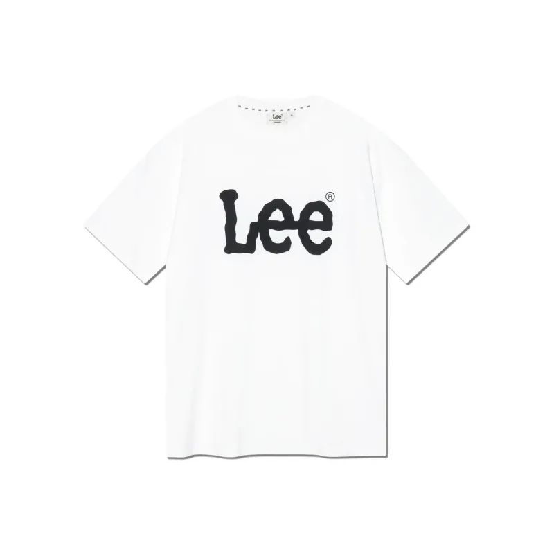 Lee Белая Унисекс Футболка