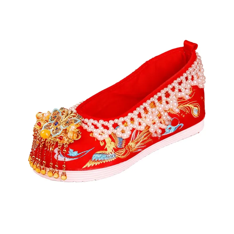 Любимая обувь для свадьбы 6 см женский китайский стиль